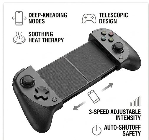 Universal Mobile Gaming Controller for Android & iPhone - Telescopic Smartphone Gamepad with Low Latency & Ergonomic Grip